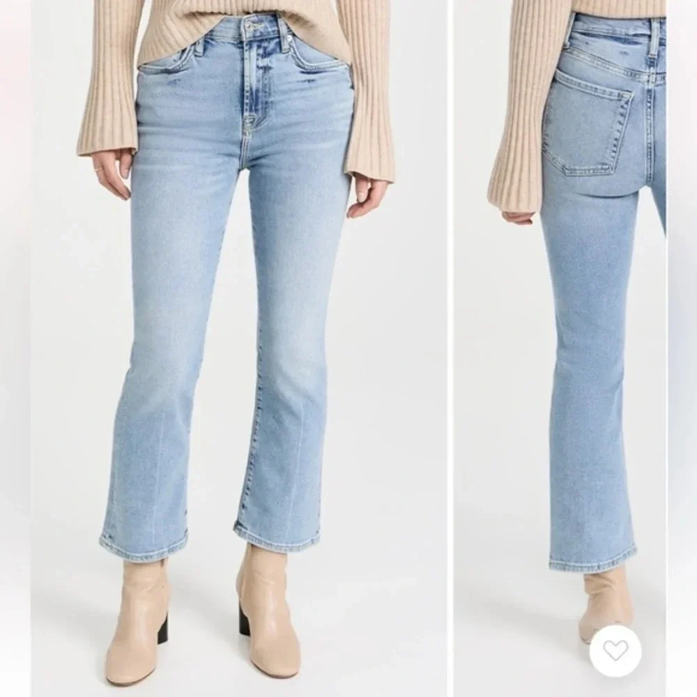 Seven for all mankind cropped bootcut jeans size 25 in great condition - Picture 1 of 7